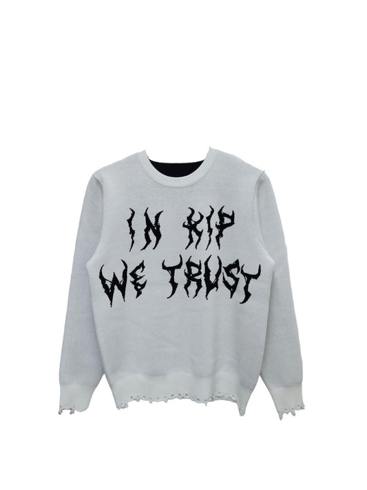 In KIP We Trust Sweater - White